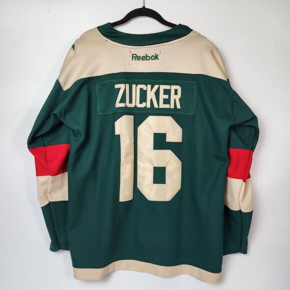 Minnesota Wild Jersey Sz 50 Embroided Jason Zucker Reebok NHL Stadium Series - Picture 7 of 16